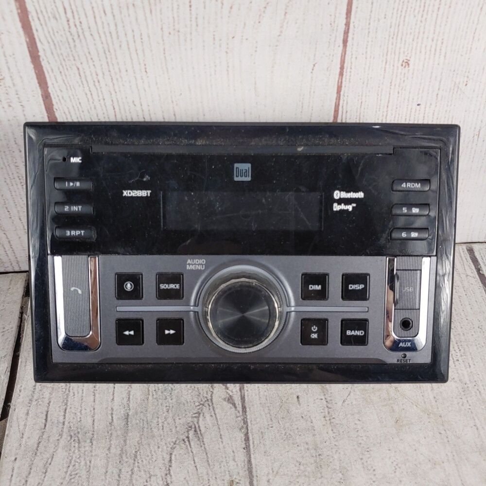 Dual XD28BT - AM FM Radio Aux USB Double Din - Bluetooth Digital Car Stereo 200W